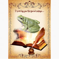  GREETING CARD Birthday Frog